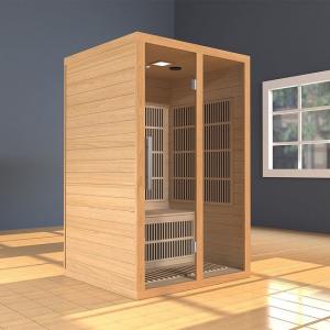 China 2 Person Indoor Bluetooth Compatible FAR Infrared Home Sauna In Hemlock supplier