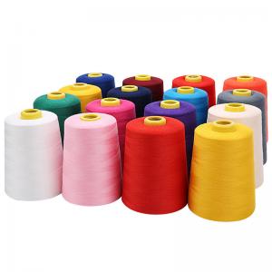 China 40/2 5000 Yards 100 Spun Polyester Sewing Thread T-Shirt Spandex Garment Sports Suit supplier