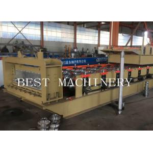 China Metal Building Hydraulic Floor Deck Sheet Roll Forming Machine 6kw 50-60HZ supplier