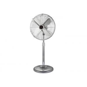 China Safe Metal Blade 16 Inch Oscillating Pedestal Fan Chromed Or Customized Color wholesale