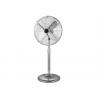 China Safe Metal Blade 16 Inch Oscillating Pedestal Fan Chromed Or Customized Color wholesale