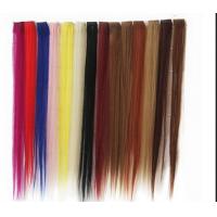 China Synthetic Fibre Hair Extensions Straight Double Drawn Human Hair Wefts on sale