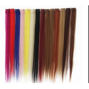 China Synthetic Fibre Hair Extensions Straight Double Drawn Human Hair Wefts supplier