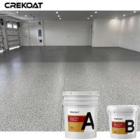 China Vinyl Chips Flake Clear Resin Floor Coating With Epoxy Quartz Metallic on sale