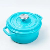 China 20cm Cast Iron Dutch Oven Enamel Covered Round Dutch Oven  Classic Style on sale