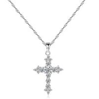 China Rope Chain Trendy Cross Necklace 316L Stainless Steel Fashion Jewelry Necklaces on sale
