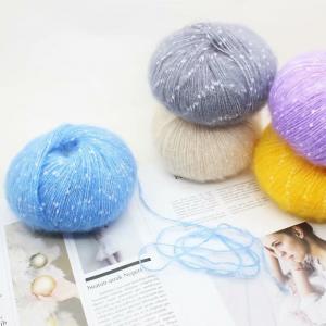 China Anti Bacteria Durable Mohair Acrylic Blend Yarn , Breathable Wool And Silk Blend Yarn supplier