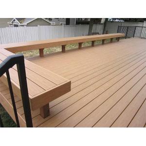 China Weather Resistance Composite Wood Park Bench With Wood Plastic Composite Material supplier