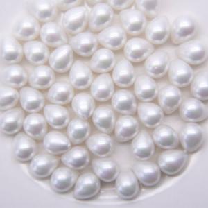 Wholesale High Quality DIY Handmade 12mmx15mm Drop Shap Shell Pearl Loose Beads
