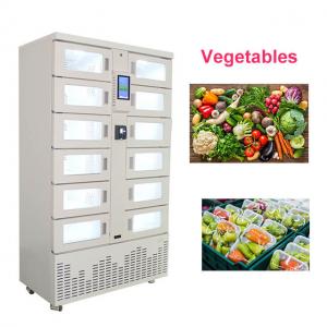 Farm Selling Fresh Vegetables Cooling Locker Vending Machines For Business