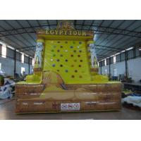 China Egypt Tower Tour Inflatable Rock Climbing Wall Waterproof Fireproof PVC 5 X 4 X 6m on sale