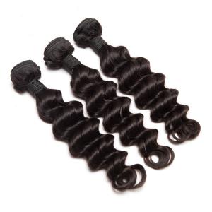 China Deep Loose Wave 1 Bundle Of Brazilian Hair Extensions 30 Inch 100 Grams supplier