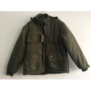 China padded jacket, polar fleece jacket, olive green, S-3XL, padding and polarfleece lining supplier