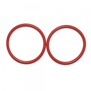 China Soft Silicone Molded FKM O Ring 90 Shore Red Rubber O Rings supplier