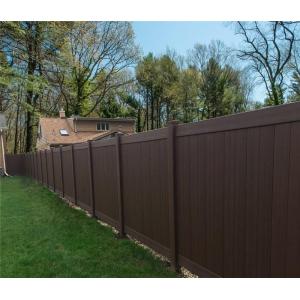 Rigid White Privacy Two-tone Vinyl Fence For Yard Fence Home Sercurity Picket Vinyl Fence