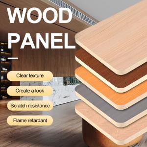 China Interior Decorative Bamboo Crystal Panels Wood Grain Bamboo Charcoal Wood Veneer Panels supplier