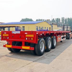 40ft Container 12m Tri Axle Flatbed Trailer for Sale Near Me in Nigeria