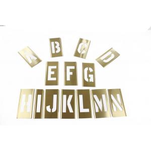 China Brass Adjustable Letter And Figure Stencil Set For Paint supplier
