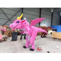 China Customized Cartoon Dragon Costume Animatronics Dinosaur Lovely Costume For Kids Park on sale