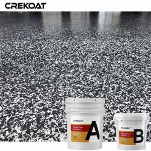 Water Based Epoxy Clear Coat Flake Floor Coating Withstand Daily Wear