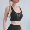 Hot Selling Yoga Fitness Wear Tank Top Nylon Mesh Gym Sports Bra with Pocket+