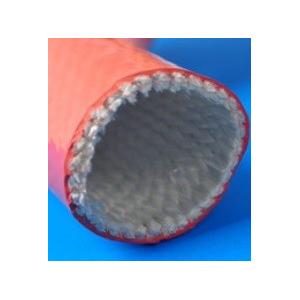 China Easy to install Silicone Rubber Fiberglass Sleeving , Silicone Coated Sleeving supplier