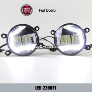 Fiat Doblo car front fog light DRL LED daytime driving lights upgrade