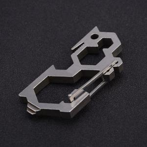 China Outdoor Titanium Camping Parts Hiking Gear Multi Function Climbing Buckle supplier