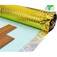 China Gold Vapor Hardwood Flooring Underlayment , Polyethylene Foam Solid Wood Floor Underlay on sale