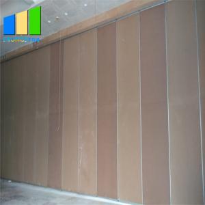 China Collapsible Moving Wooden Sliding Folding Door Partition Wall For Banquet Hall Hotel supplier