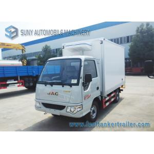 China Gasoline Engine 82 HP 4x2 Mini Refrigerator Van Truck Transport Ice Cream 1 T supplier