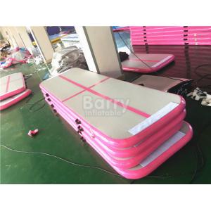 OEM & ODM 3m or 6m Long Pink Inflatable Tumble Track Air Floor Pro For Gym