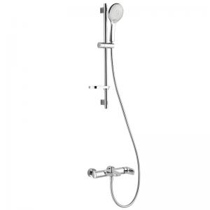 Bathroom Handshower Slider Bar Wall-mounted Bath Shower Brass Chrome Faucet Set ARROW F2C9028C