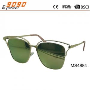 China unisex sunglasses  metal frame, new fashionable designer style, lens UV400 supplier