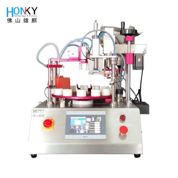 Compact Desktop Automatic Filling Machine with Touchscreen Control for High Accuracy Small-Batch Serum Essential Oil and Lab Samples at 1900 Bottle per hour