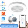 China New LED Fan Lamp Wiht Light with Fan App Control Tuya Alexa Google Control wholesale