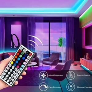 RF IP20 Flexible Rgb Led Strip Lights Kit 5m Remote 30W