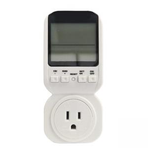 High Accuracy Power Energy Meter Socket LCD Display Watt Voltage Current Frequency Cost Monitor Overload Alarm