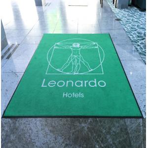 China ISO Personalised Rubber Door Mats Logo Entrance Matting 60x80 supplier