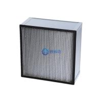 China Deep Pleat Dust HEPA Filter Sheet 1-0.3um Porosity Aluminum Frame on sale