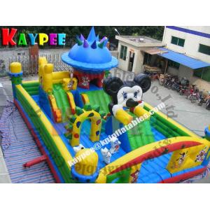 Inflatable disney land funcity ,inflatable playland for kid, fun part with slide KFT016