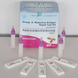 China 20pcs Rotavirus Test Kit Colloidal Gold Rapid Test Feces Specimen supplier