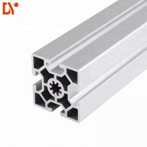 China Square 6063 Extrusion Aluminium Tube Sections , Customized V Slot Aluminum Profile supplier
