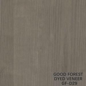 OEM Dyed ASH Grey Veneer Crown Cut / Straight / Irregular Texture Grain