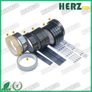 Black Brown Color Grid Polyimide ESD Anti Static Safety Tape For Electronic Packaging