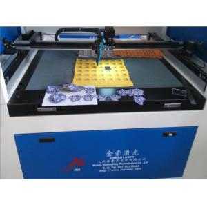 China 300x300 Co2 Laser Machine 100KHZ 100w Laser Engraver For Denim Processing Jeans supplier