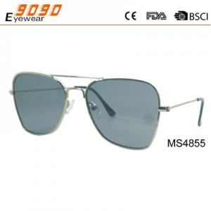 China Hot Sale Mirrored gray  Metal Sunglasses , UV 400 protection lens,suitable for women supplier