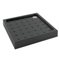 China Black ABS Non Slip Point Bathroom Shower Trays , Square Shower Base on sale