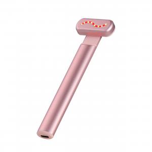 Red Photon Anti-Wrinkle Eye Massager Pen Vibration Heating Eye Bags Treatment Device