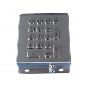 China Movable desktop numeric smart card reader keypad metal stainless  IEC 60512-6 supplier